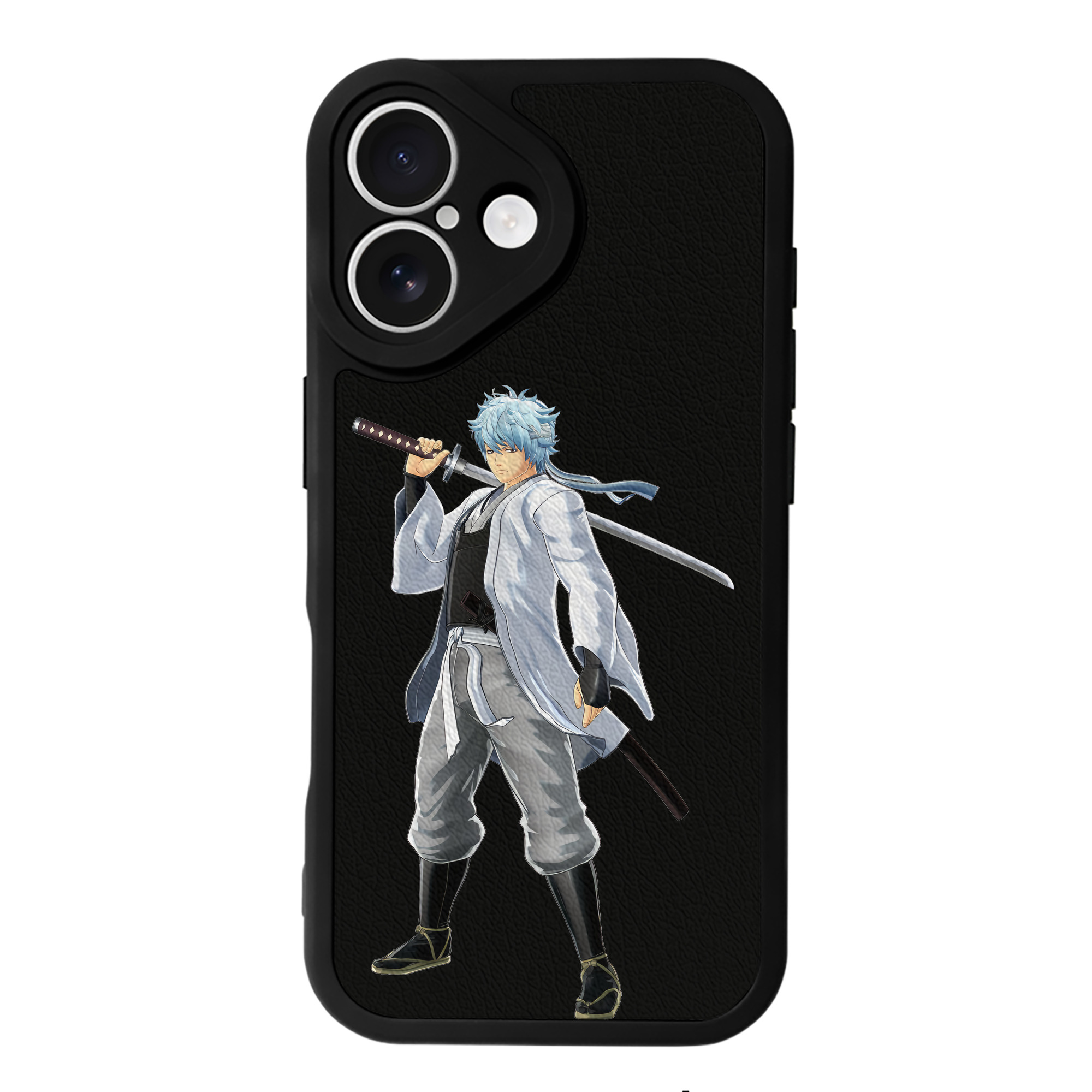 （画像用） ぎんたま 坂田銀時（さかたぎんとき） 神楽 志村新八（しむら しんぱち） GINTAMA Sakata Gintoki Kagura Shimura Shinpachi 【iPhone 16シリーズ対応】シリコンスマホケース（レザー調） 材質：シリコン